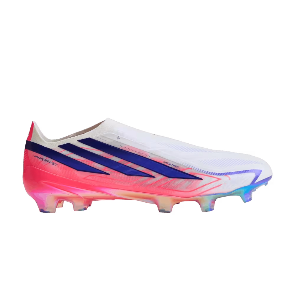 adidas F50 Hyperfast Elite Laceless FG Cloud White Solar Purple