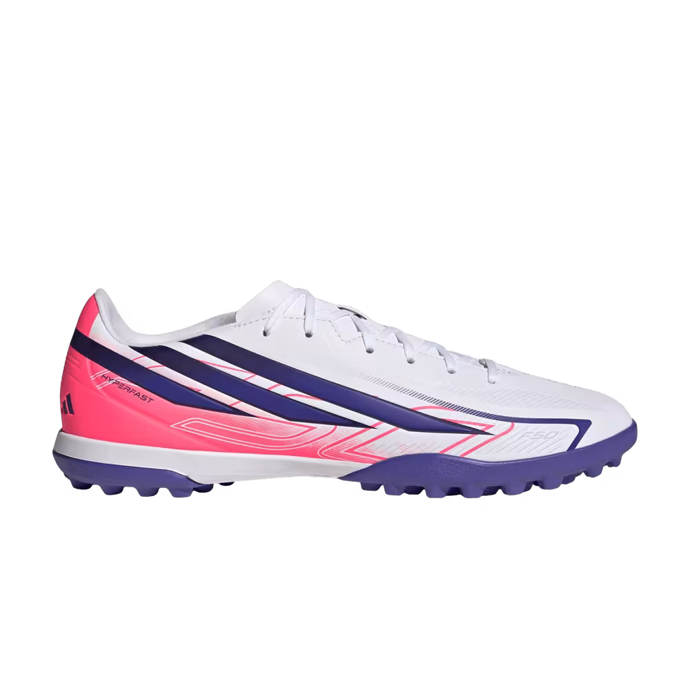 adidas F50 Hyperfast Club TF Cloud White Solar Purple