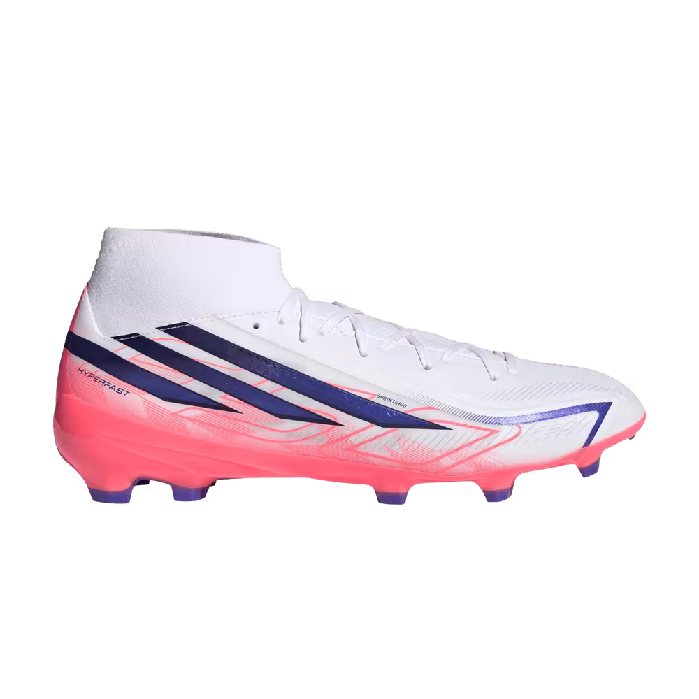 adidas F50 Hyperfast League Mid FG Cloud White Solar Turbo