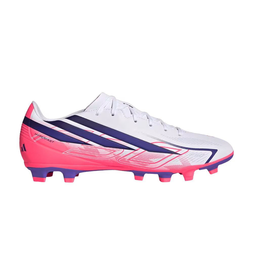 adidas F50 Hyperfast Club FG/MG Cloud White Solar Purple