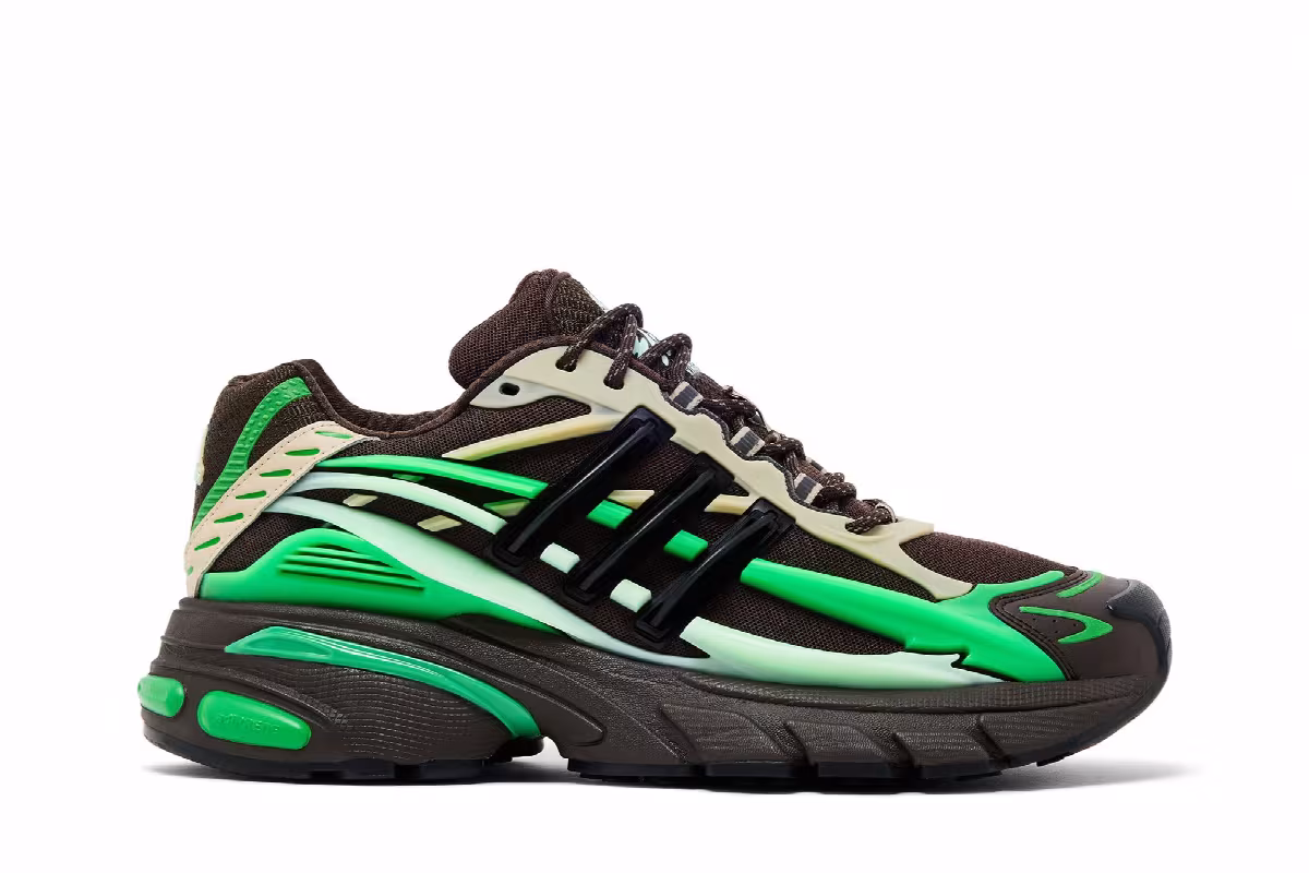 Pharrell x VIRGINIA x adidas Adistar Jellyfish Brown Green, view 2