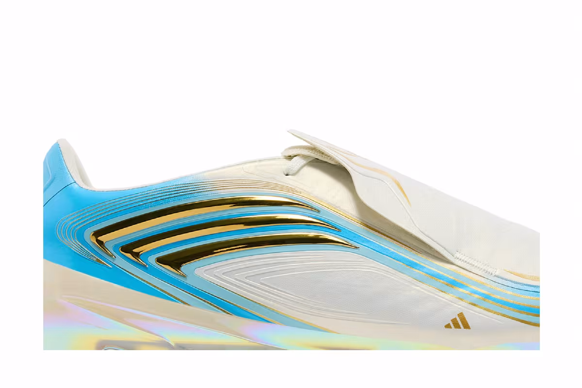 adidas F50 Messi Elite FG Ivory Semi Blue Burst, view 3