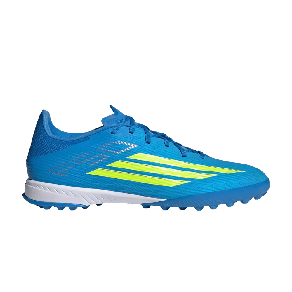 adidas F50 League TF Lucid Ray Blue Team Solar Yellow 2 Lucid Aquamarine