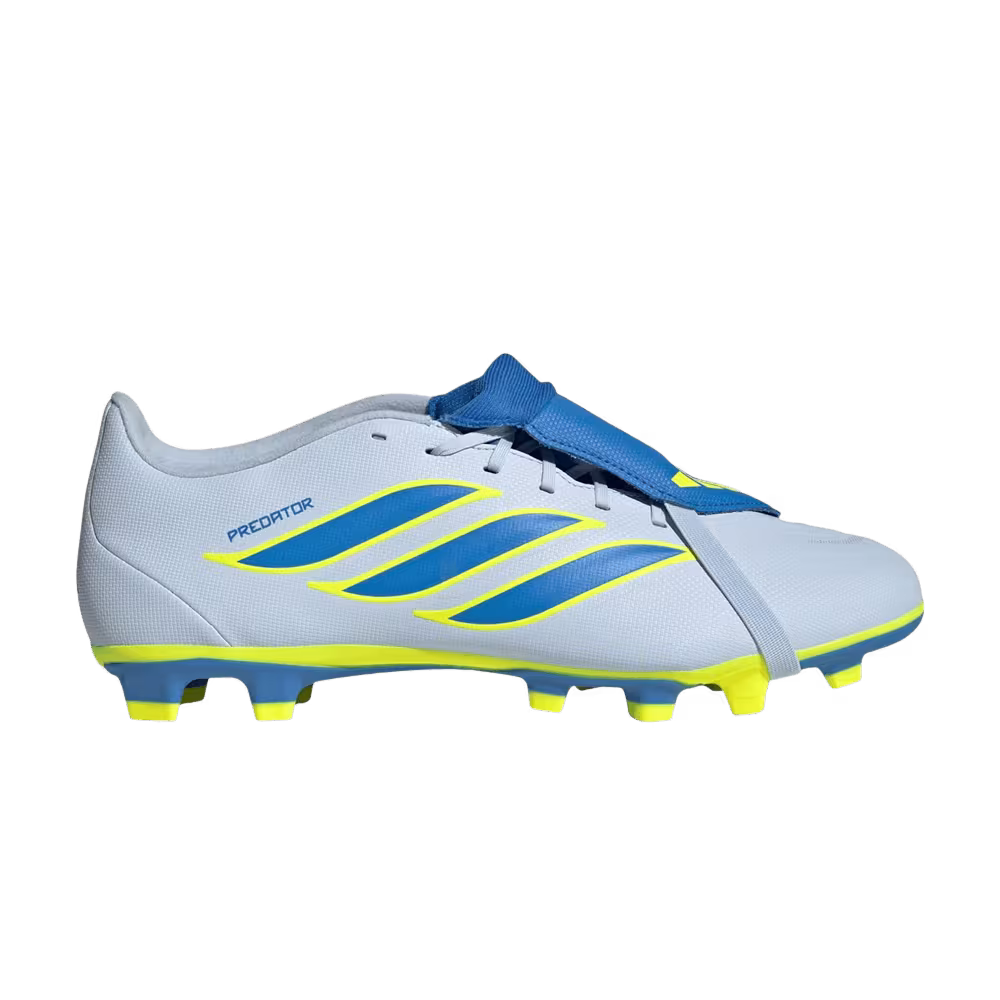 adidas Predator Club Fold-Over Tongue FG MG Crystal Sky Ray Blue Team Solar Yellow 2