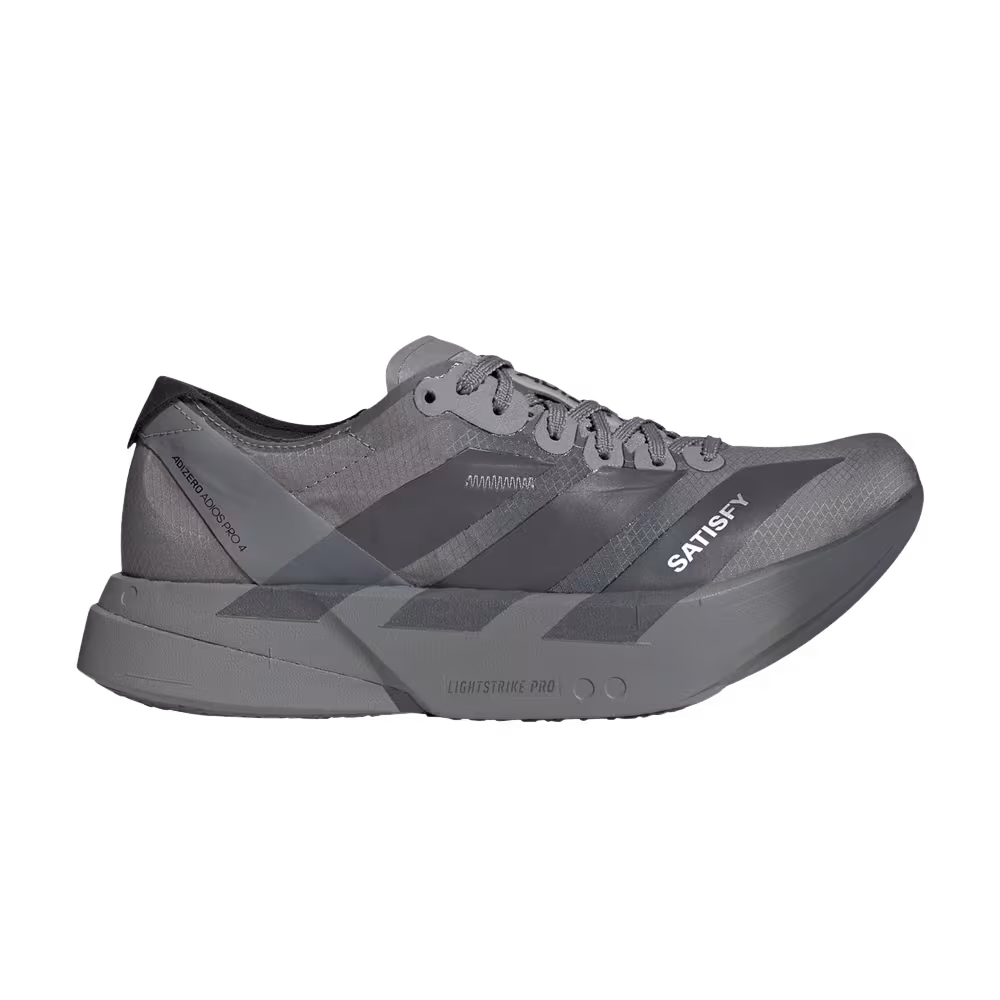 SATISFY x adidas Women's Adizero Adios Pro 4 Grey Black