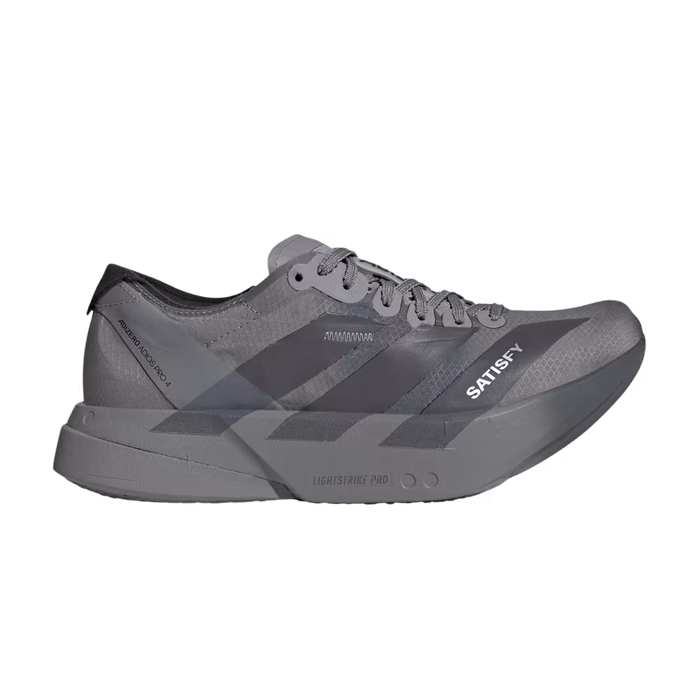 SATISFY x adidas Adizero Adios Pro 4 Grey Black