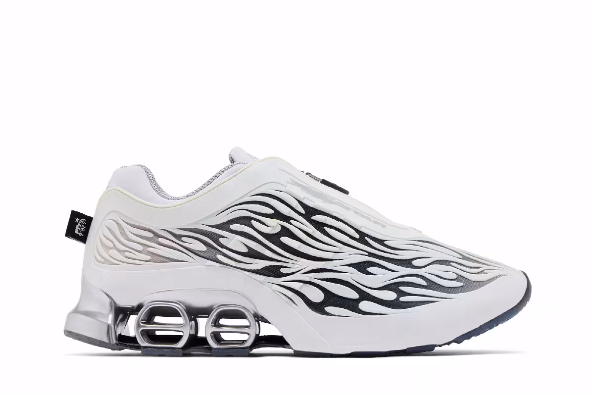 Hellstar x adidas Megaride S2 White Black Silver, view 2