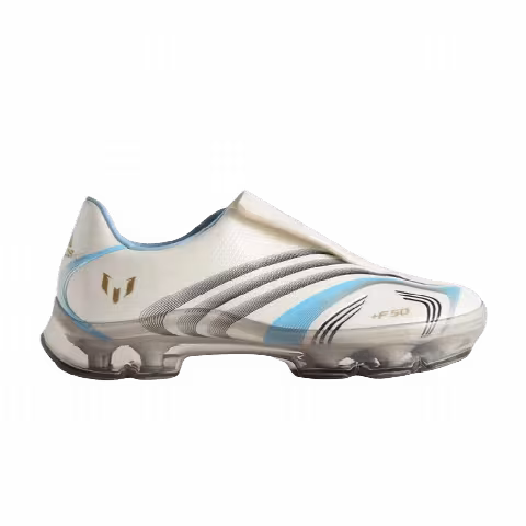 Kith x Messi x adidas Wmns F50 Inframe 'Off White Clear Blue Gold'