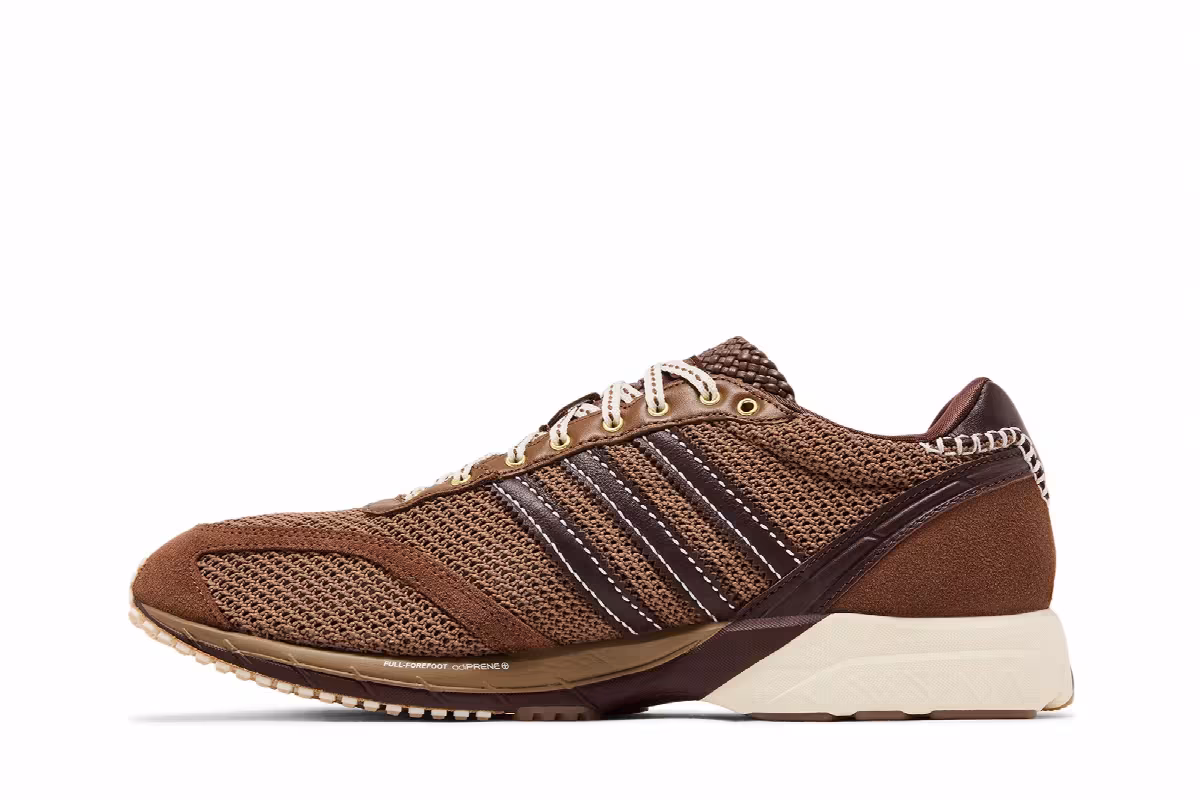 Wales Bonner x adidas Adizero Adios Mesh Auburn Cream, view 4