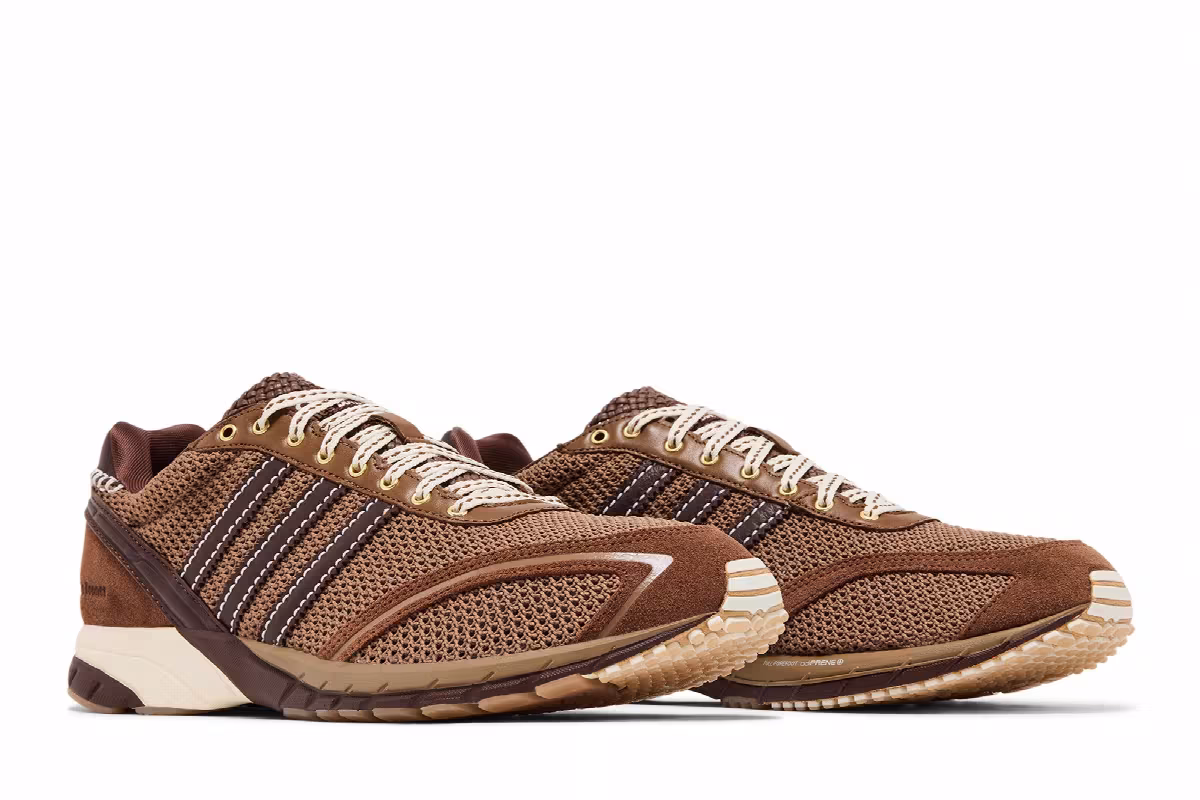 Wales Bonner x adidas Adizero Adios Mesh Auburn Cream, view 9