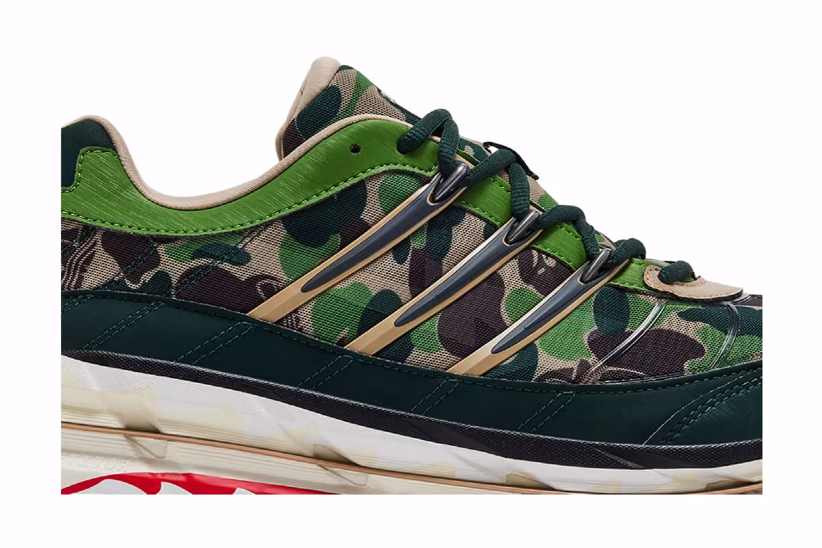 BAPE x adidas Harmony Green Camo, view 3