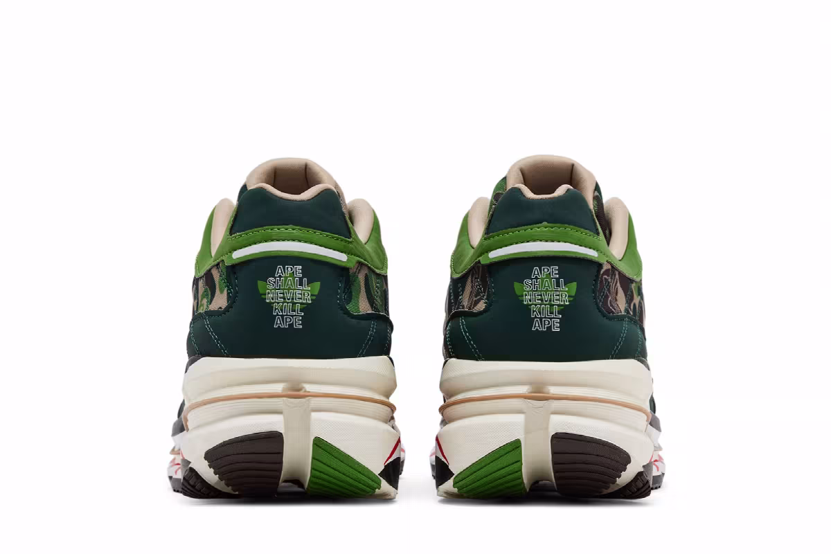 BAPE x adidas Harmony Green Camo, view 7