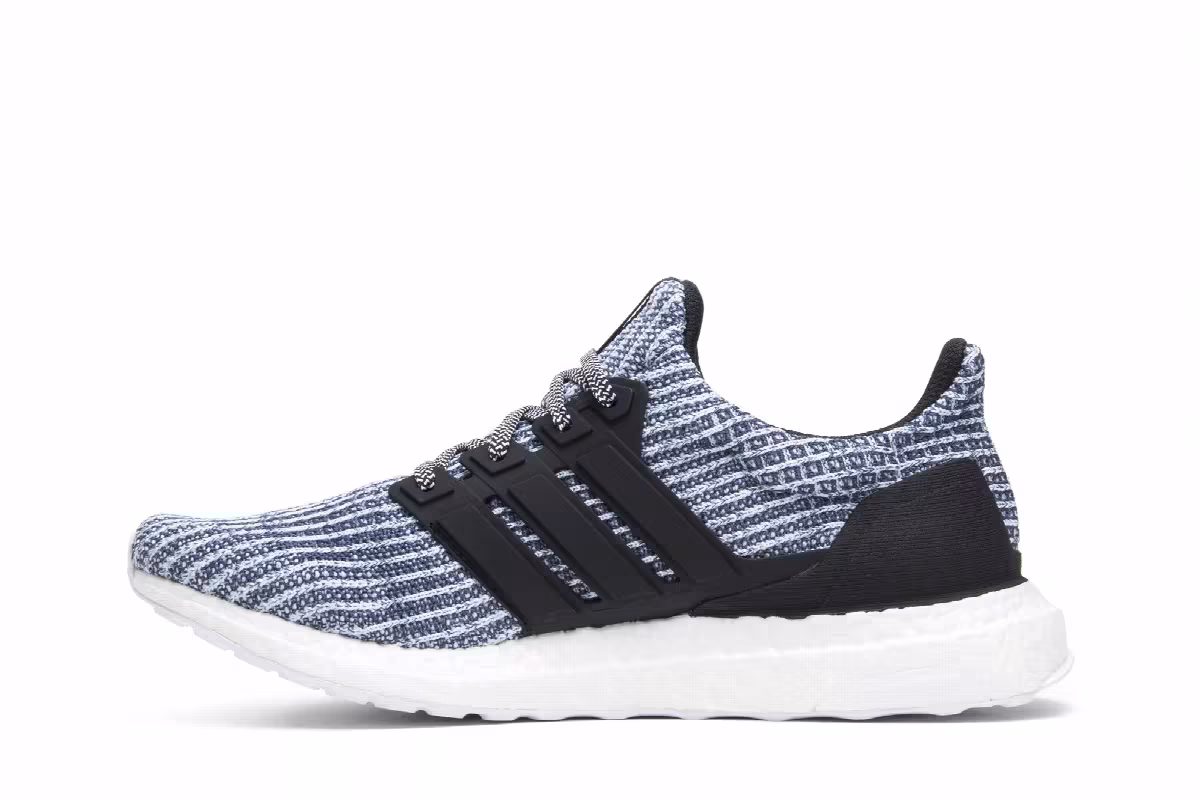 Parley x adidas UltraBoost 4.0 White Carbon Blue, view 4