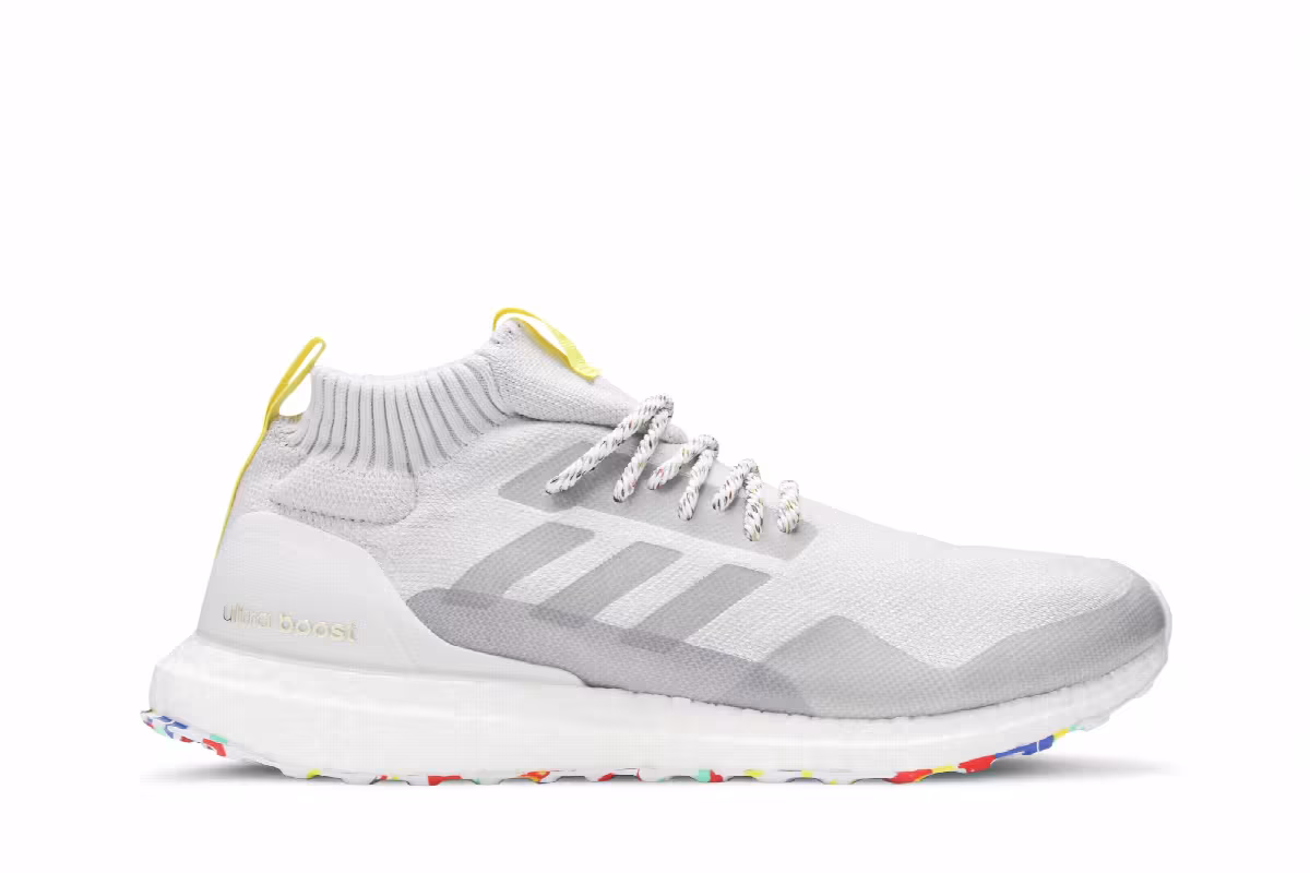 adidas UltraBoost Mid Multicolor White, view 2