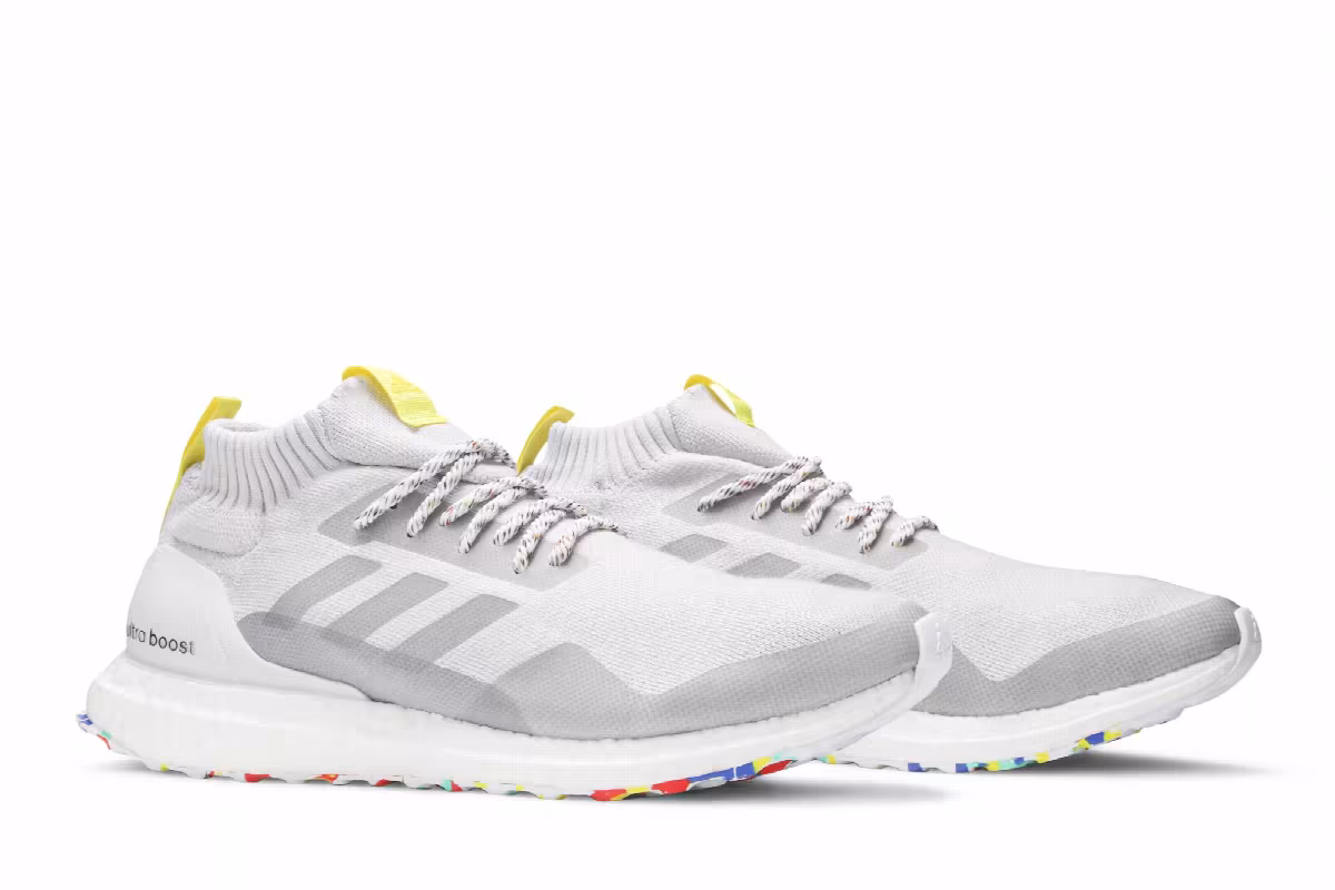 adidas UltraBoost Mid Multicolor White, view 9