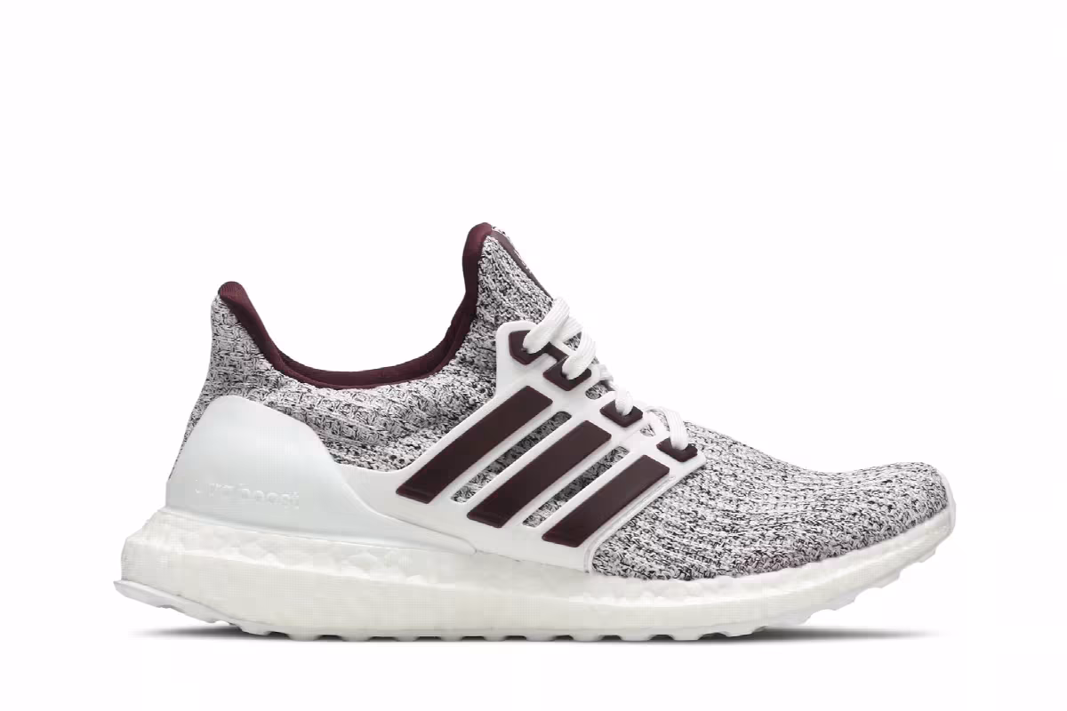 adidas UltraBoost 4.0 White Burgundy, view 2