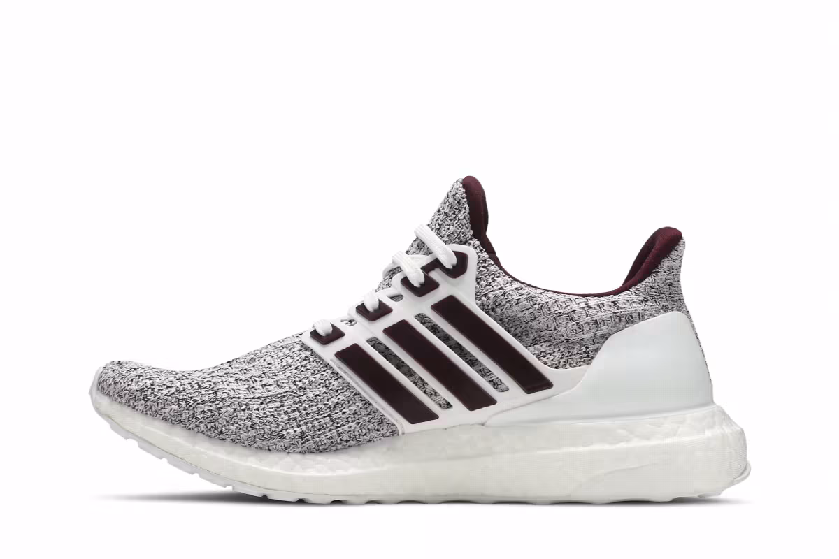 adidas UltraBoost 4.0 White Burgundy, view 4
