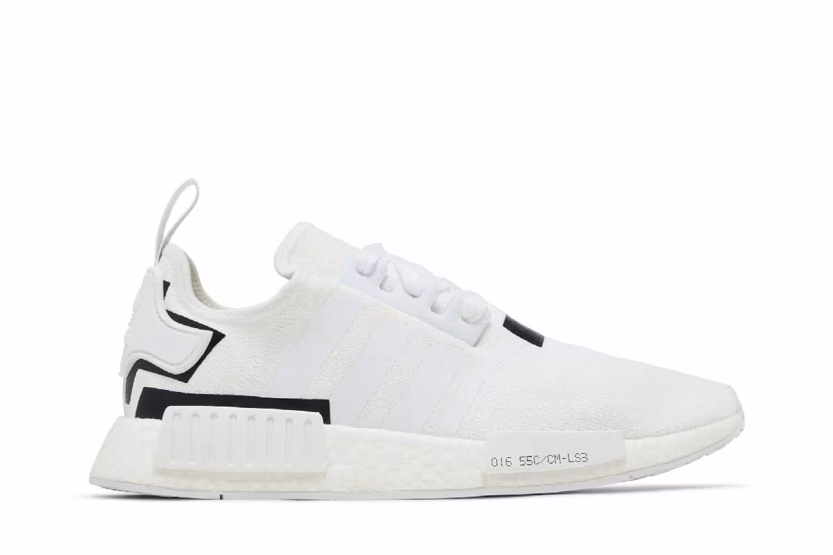 adidas NMD_R1 Colorblock - White Black, view 2