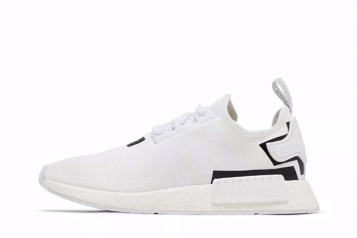 adidas NMD_R1 Colorblock - White Black, view 4