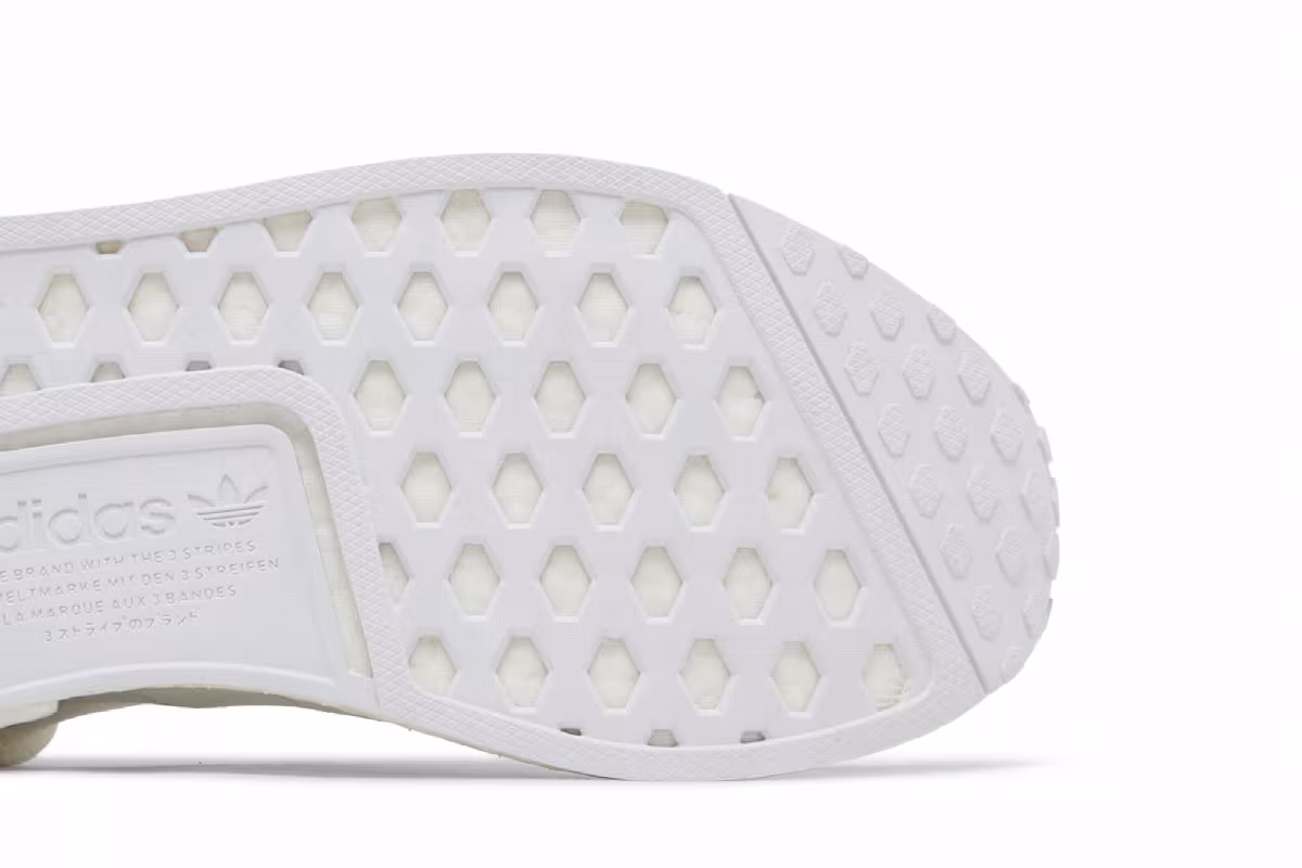 adidas NMD_R1 Colorblock - White Black, view 6