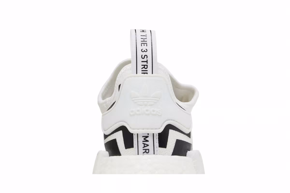 adidas NMD_R1 Colorblock - White Black, view 8