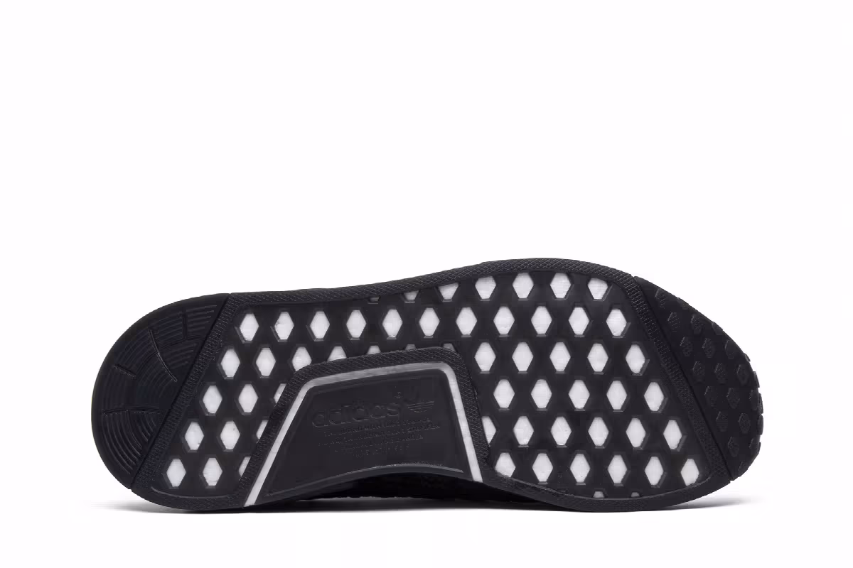 adidas NMD_R1 Primeknit STLT Triple Black, view 5