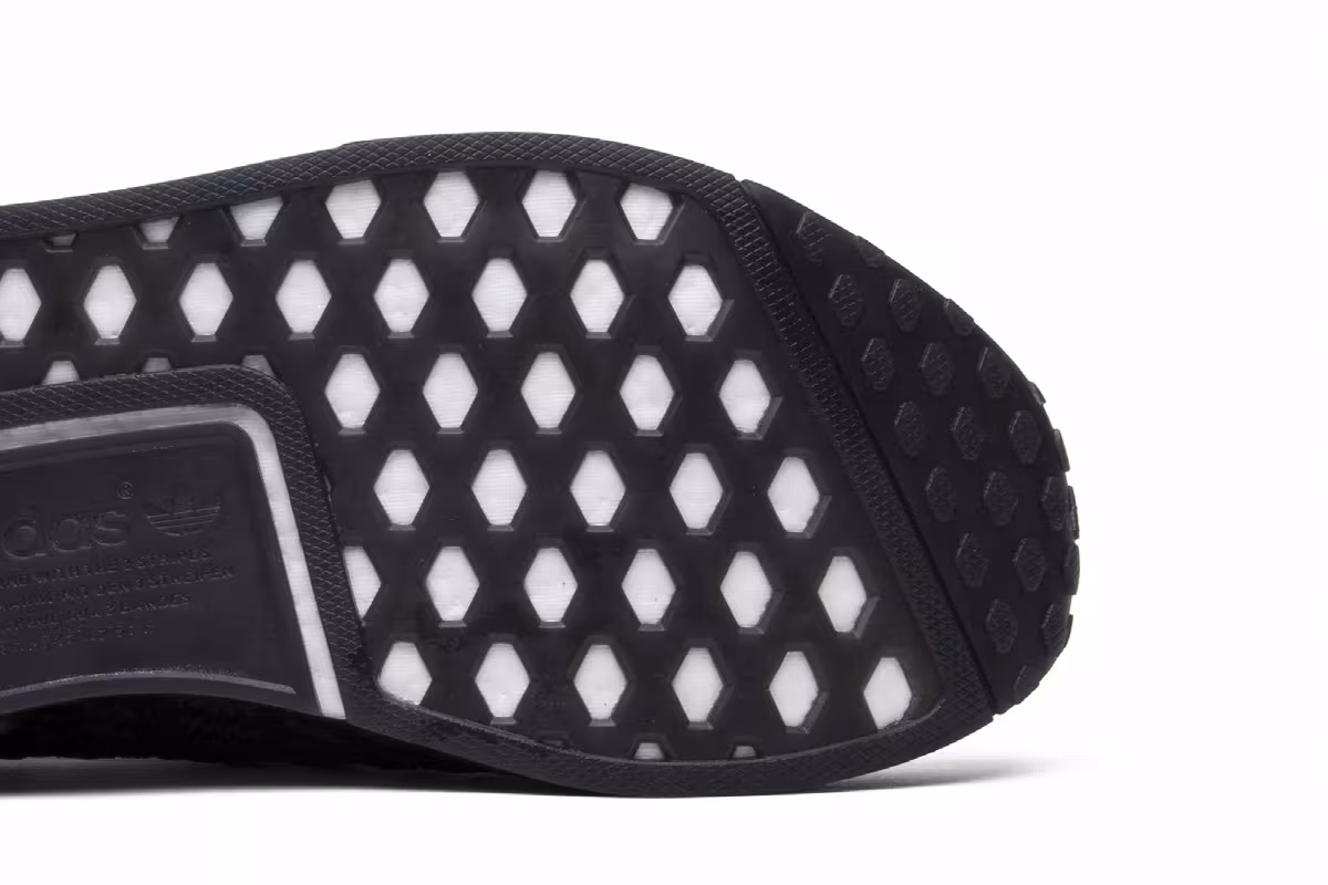 adidas NMD_R1 Primeknit STLT Triple Black, view 6