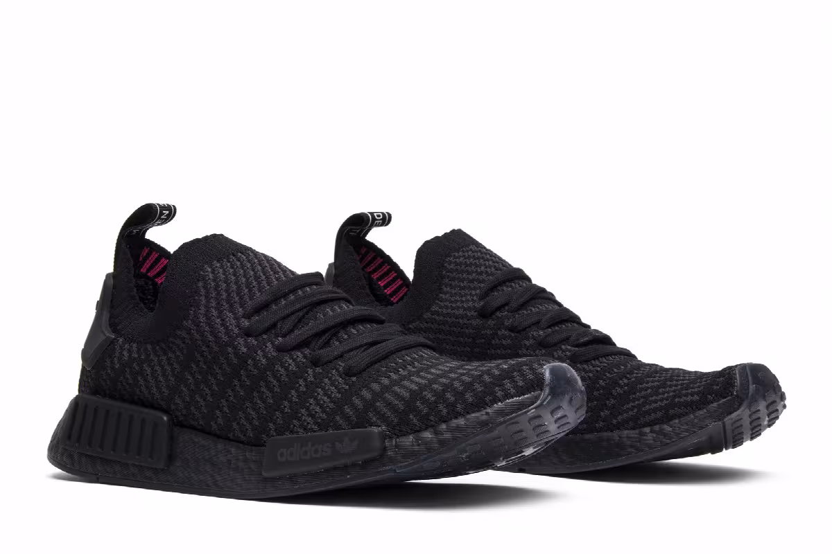 adidas NMD_R1 Primeknit STLT Triple Black, view 9