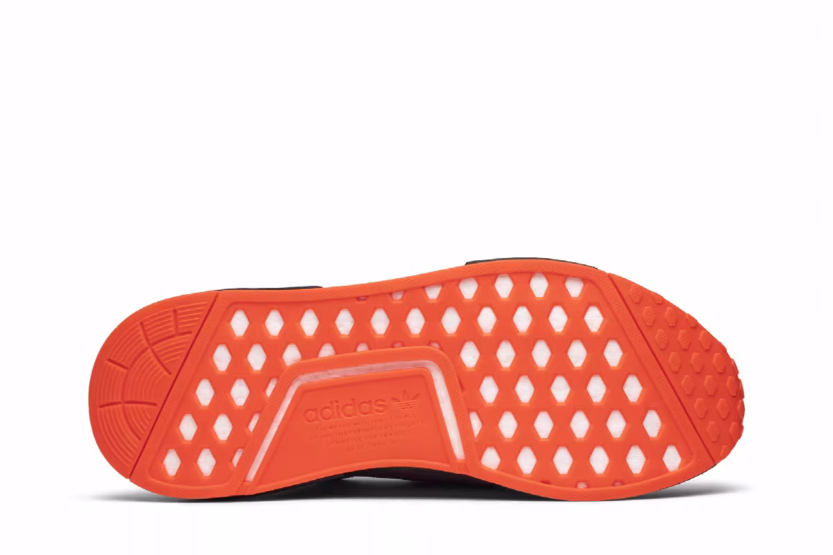 Adidas NMD_R1 Grey Solar Red, view 5