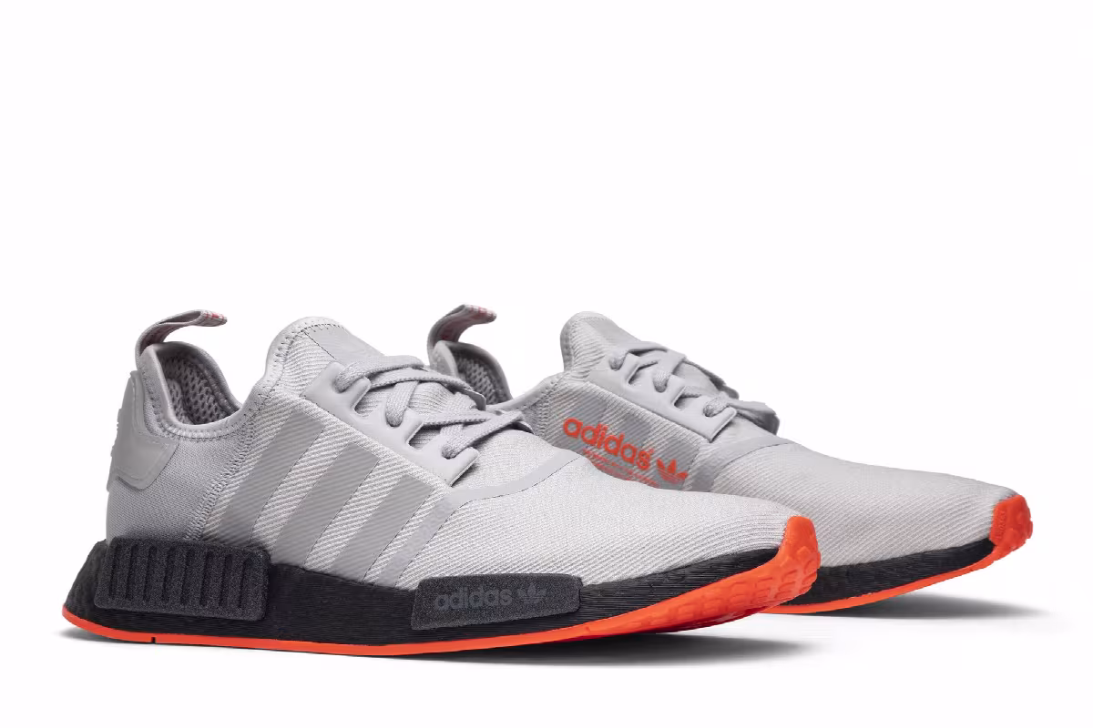 Adidas NMD_R1 Grey Solar Red, view 9