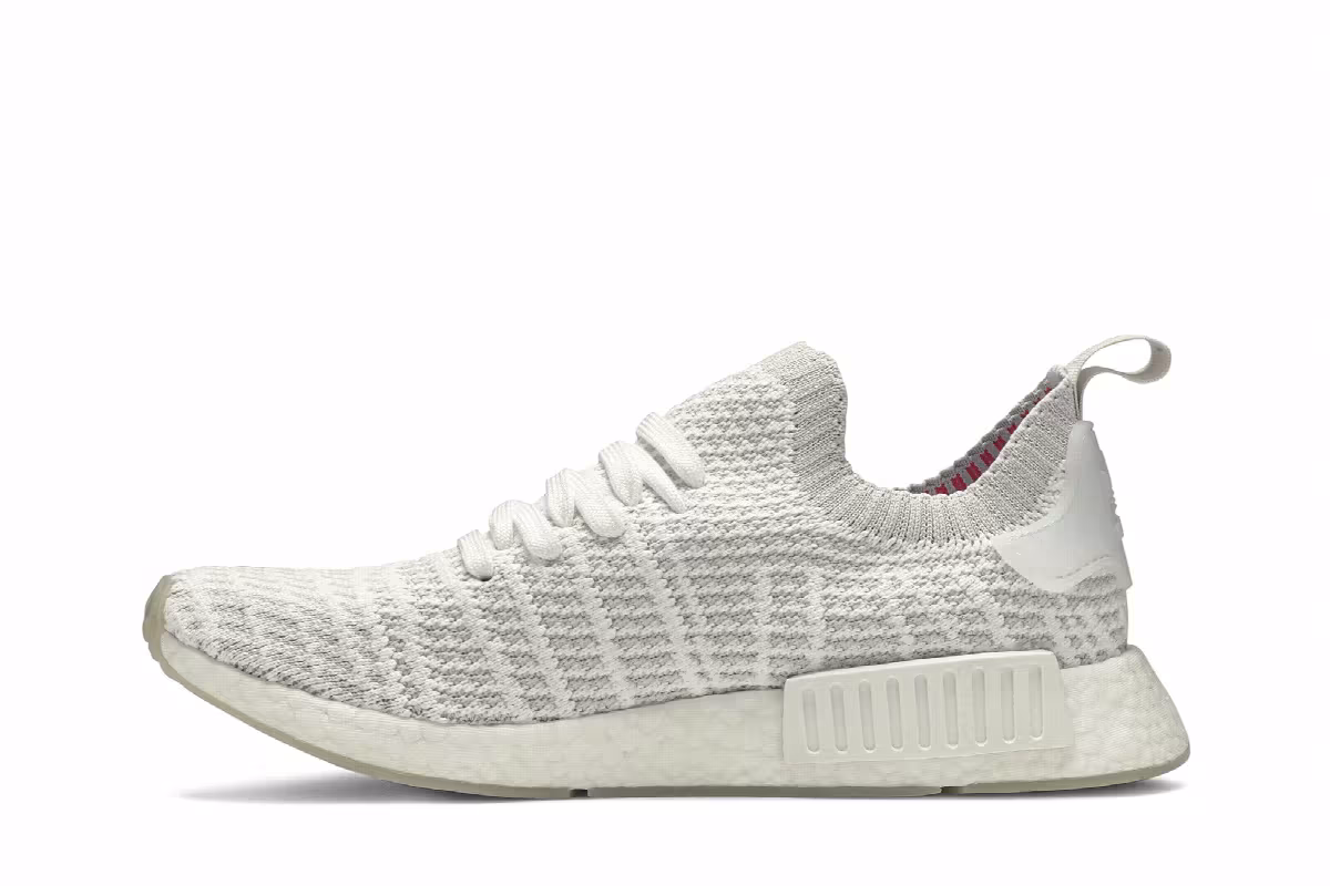 adidas NMD_R1 STLT Primeknit Cloud White, view 4