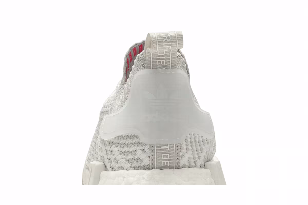 adidas NMD_R1 STLT Primeknit Cloud White, view 8