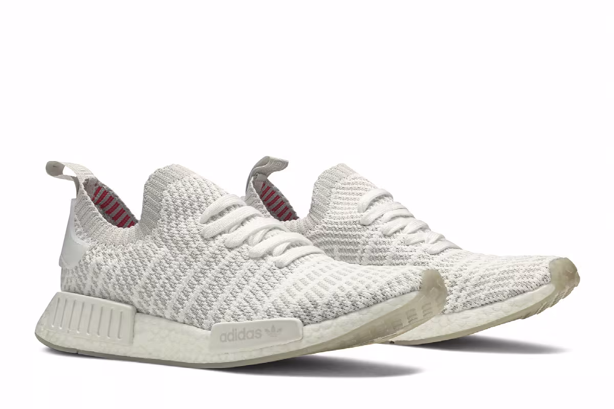 adidas NMD_R1 STLT Primeknit Cloud White, view 9