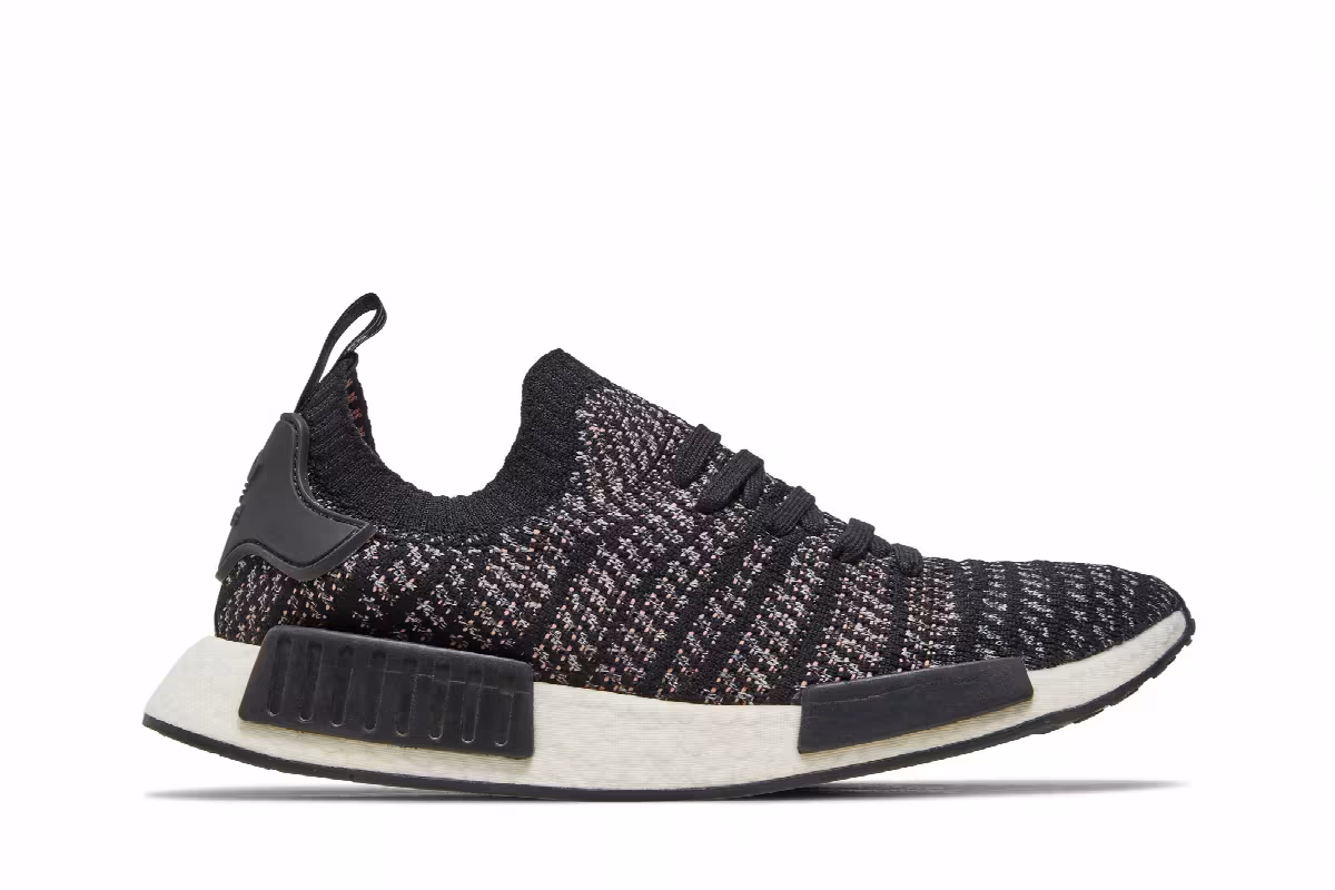 adidas NMD_R1 STLT Primeknit Black Pink, view 2