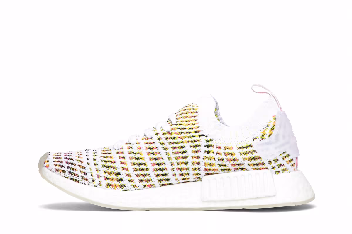 adidas Women's NMD_R1 Primeknit Sem-Solar Yellow, view 4
