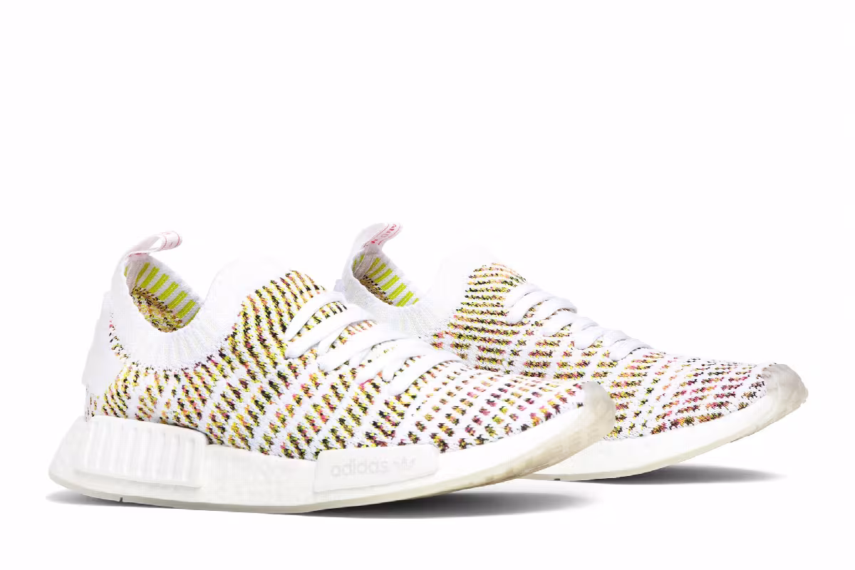 adidas Women's NMD_R1 Primeknit Sem-Solar Yellow, view 9