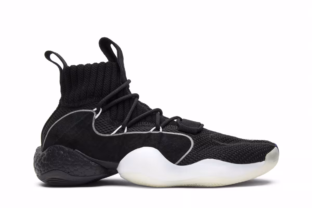 adidas Crazy BYW X Black White, view 2