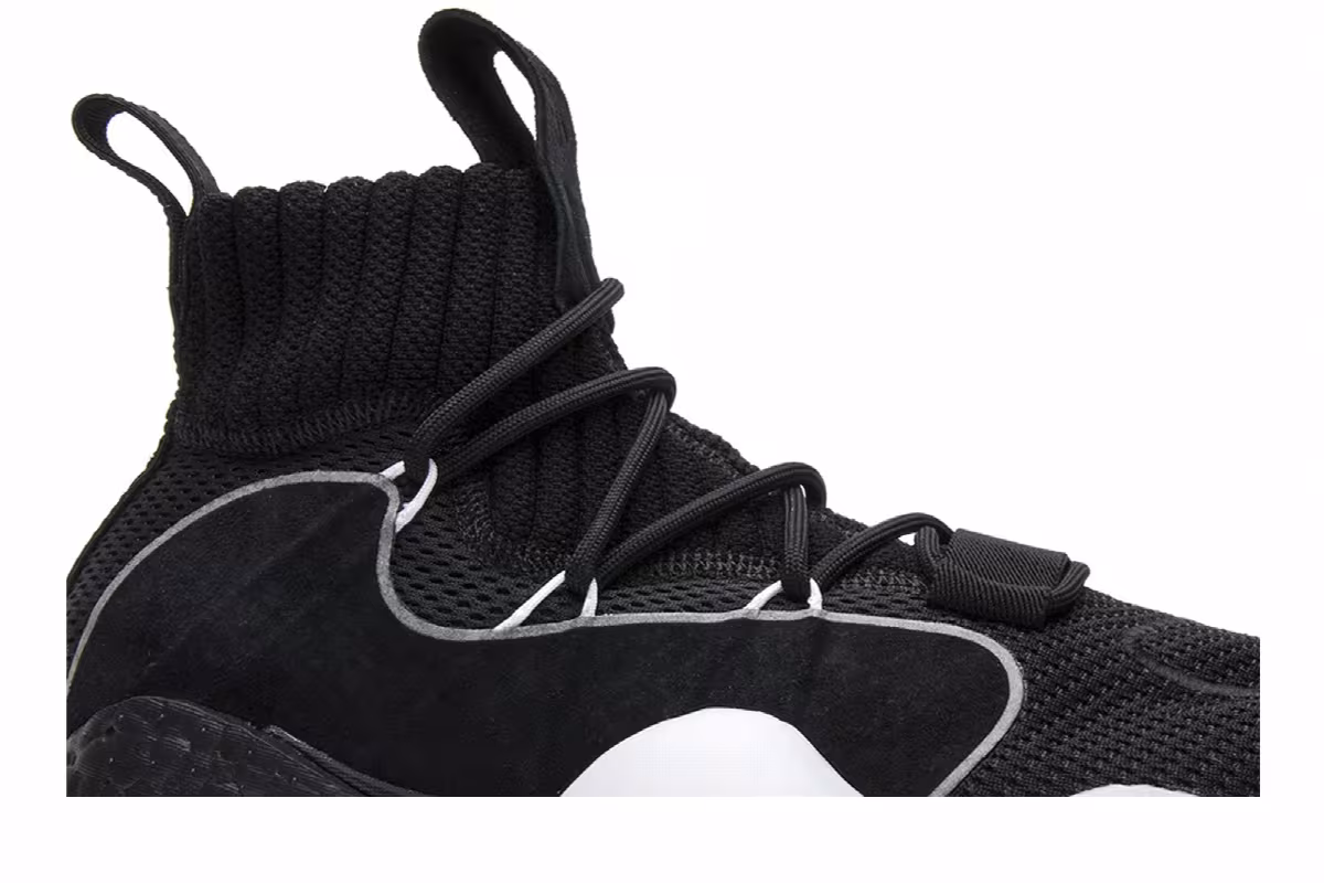 adidas Crazy BYW X Black White, view 3