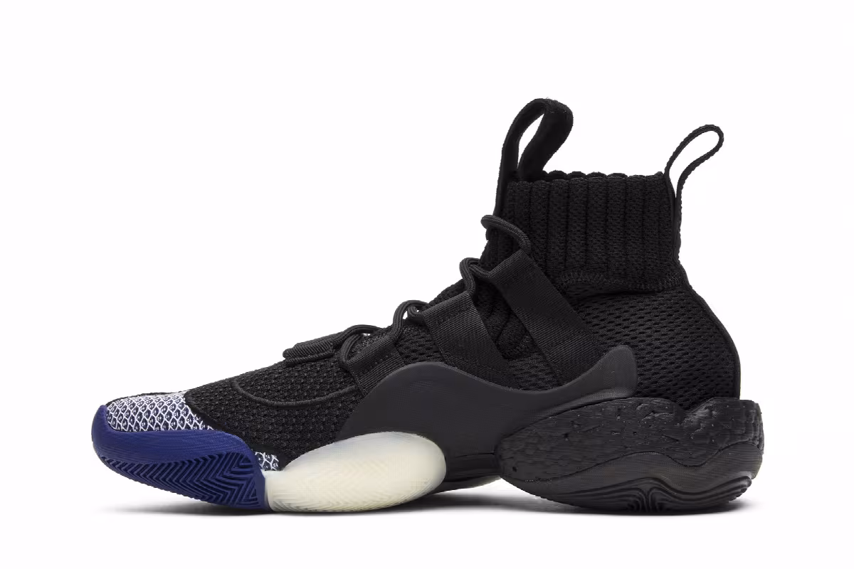 adidas Crazy BYW X Black White, view 4