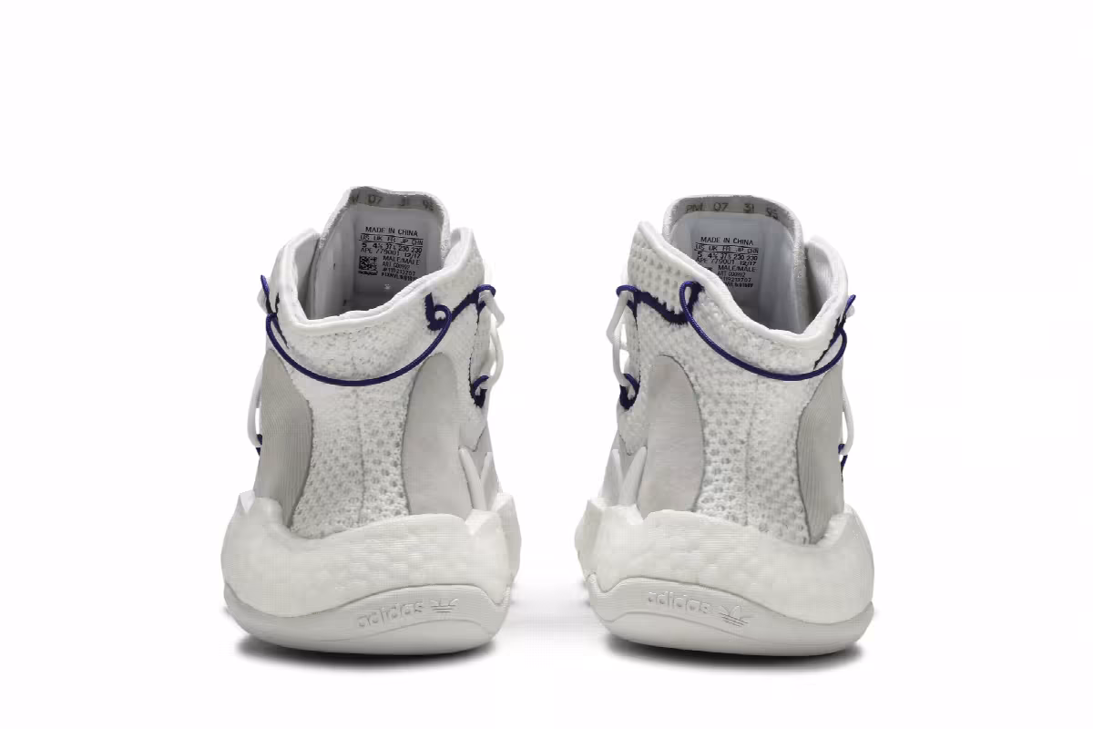 adidas Crazy BYW LVL 1 White Purple, view 7