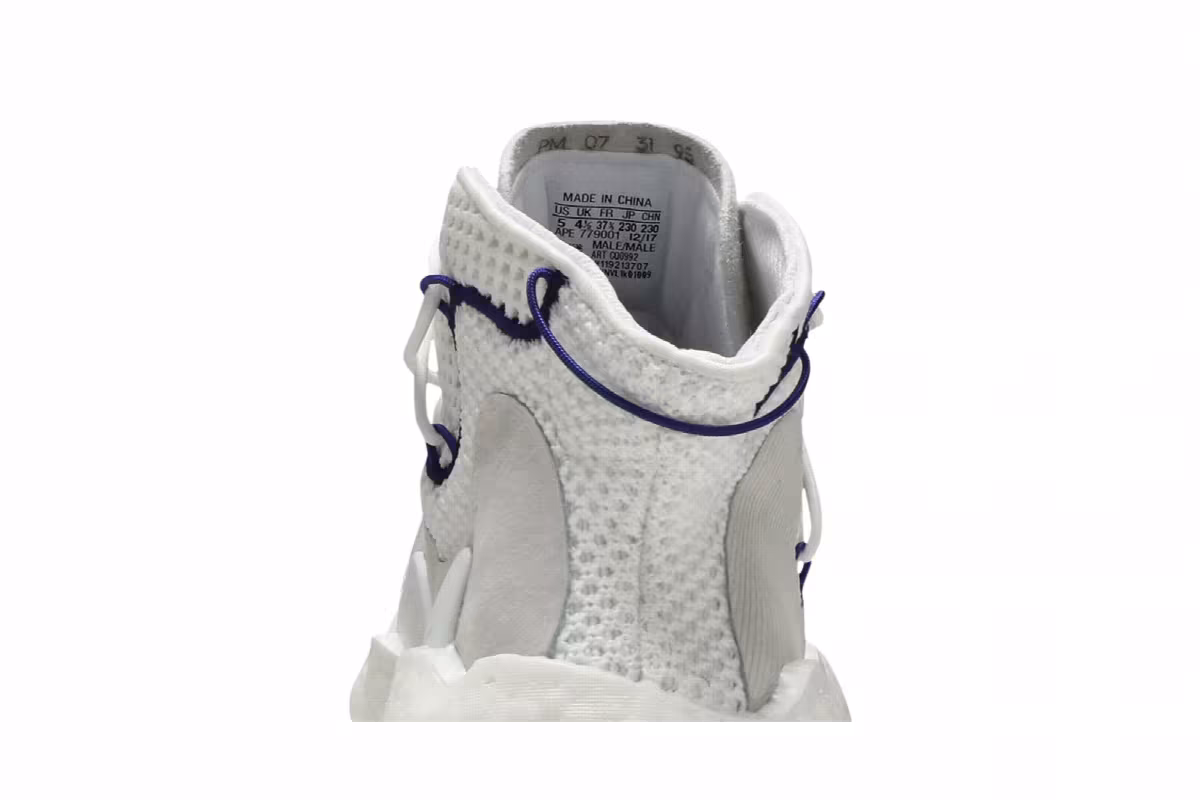 adidas Crazy BYW LVL 1 White Purple, view 8