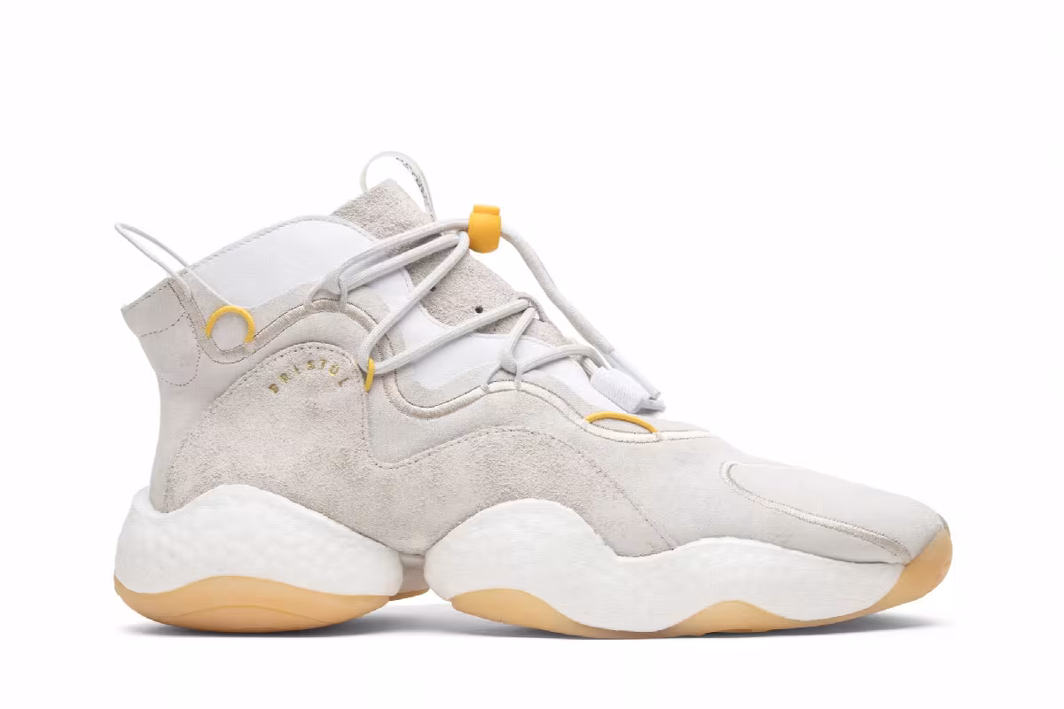 Bristol Studio x adidas Crazy BYW LVL 1 White Grey, view 2