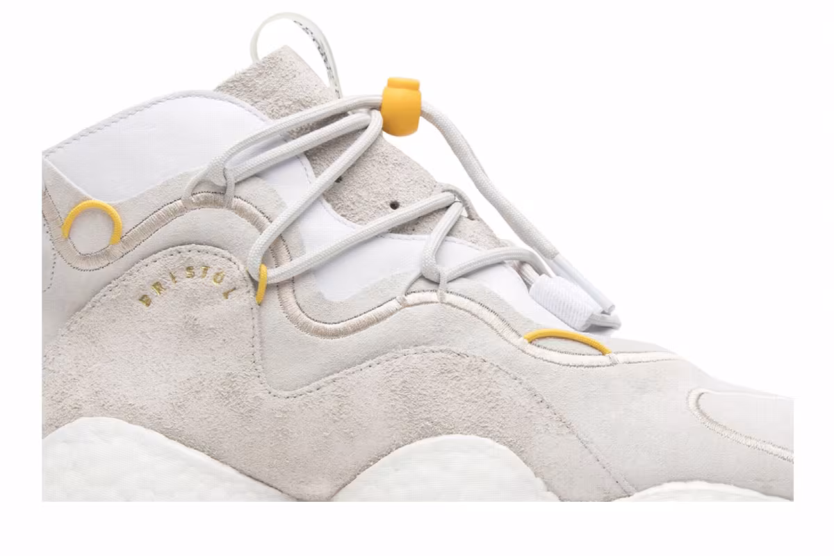 Bristol Studio x adidas Crazy BYW LVL 1 White Grey, view 3