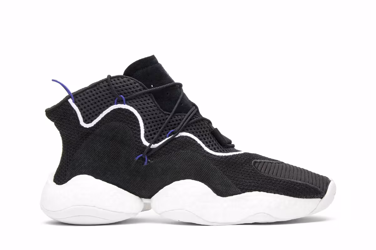 adidas Crazy BYW LVL 1 Black White, view 2