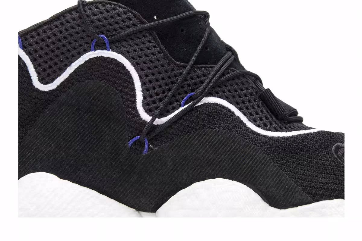 adidas Crazy BYW LVL 1 Black White, view 3