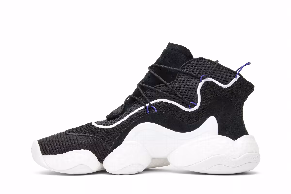 adidas Crazy BYW LVL 1 Black White, view 4