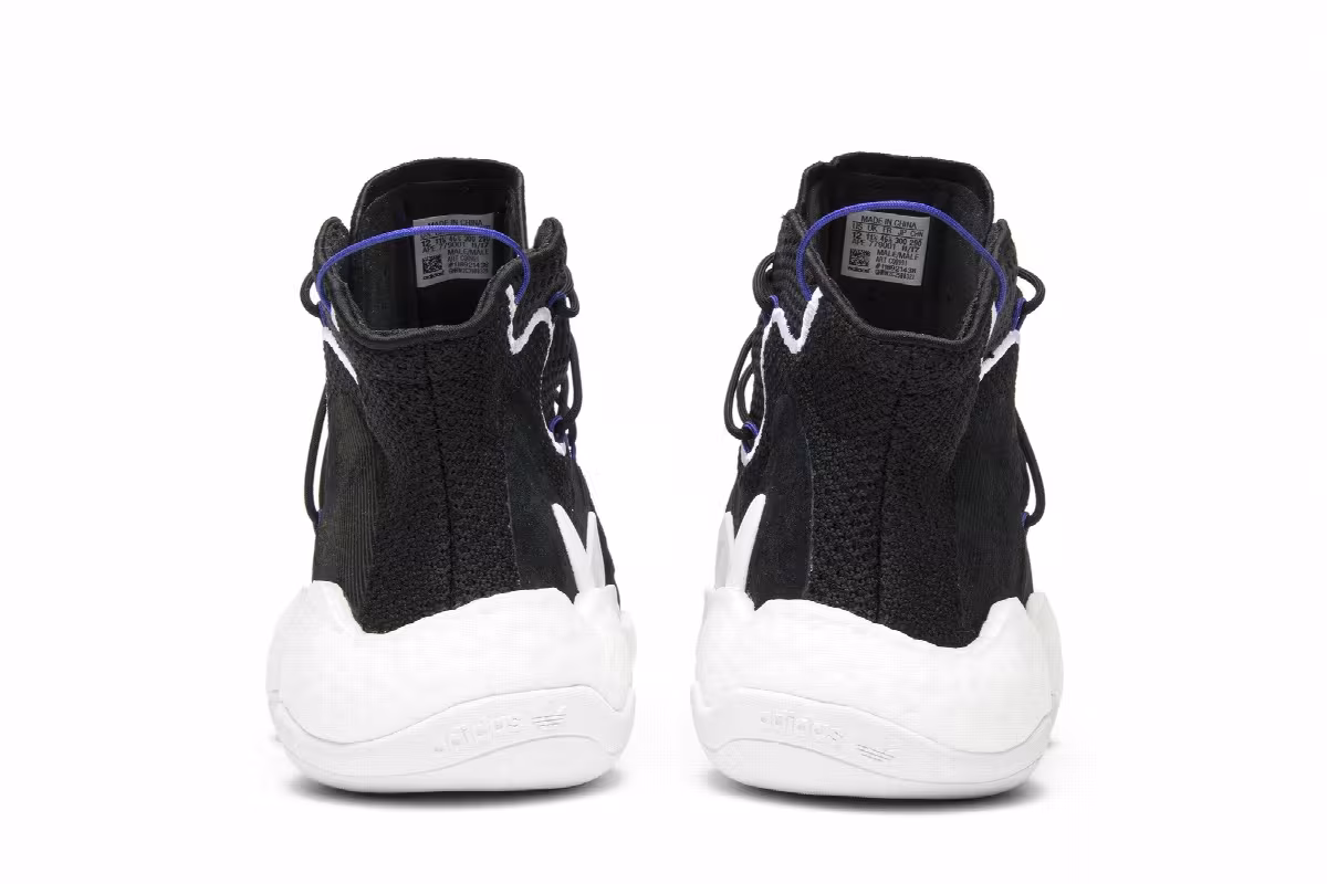 adidas Crazy BYW LVL 1 Black White, view 7