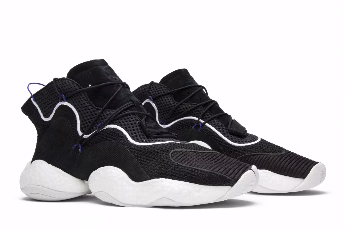 adidas Crazy BYW LVL 1 Black White, view 9