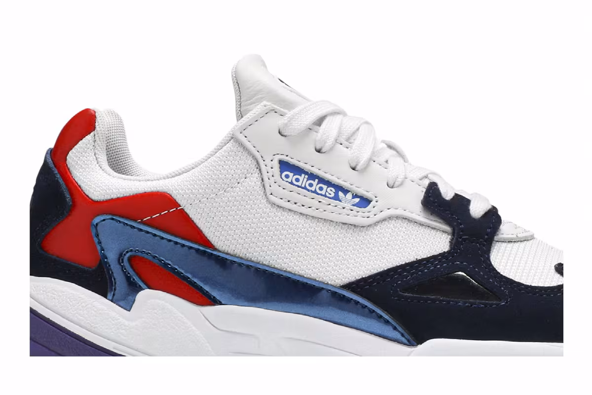 Adidas Women's Falcon Crystal White Navy, view 3