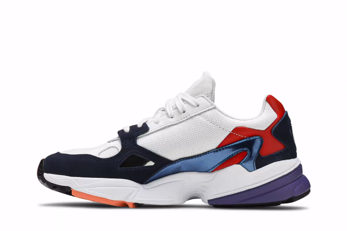 Adidas Women's Falcon Crystal White Navy, view 4